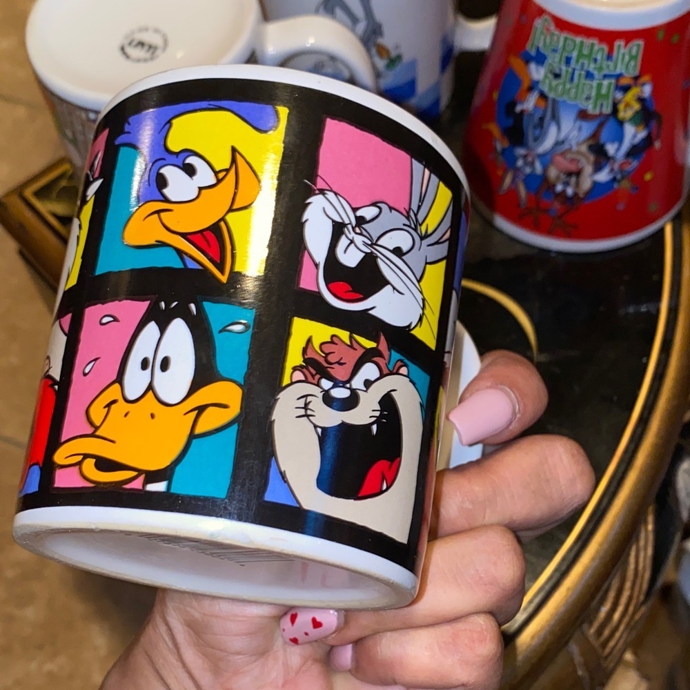 Set Of 4 Loony Toons Cartoon Character Mug Set - Multicolor - Picture 4 of 8